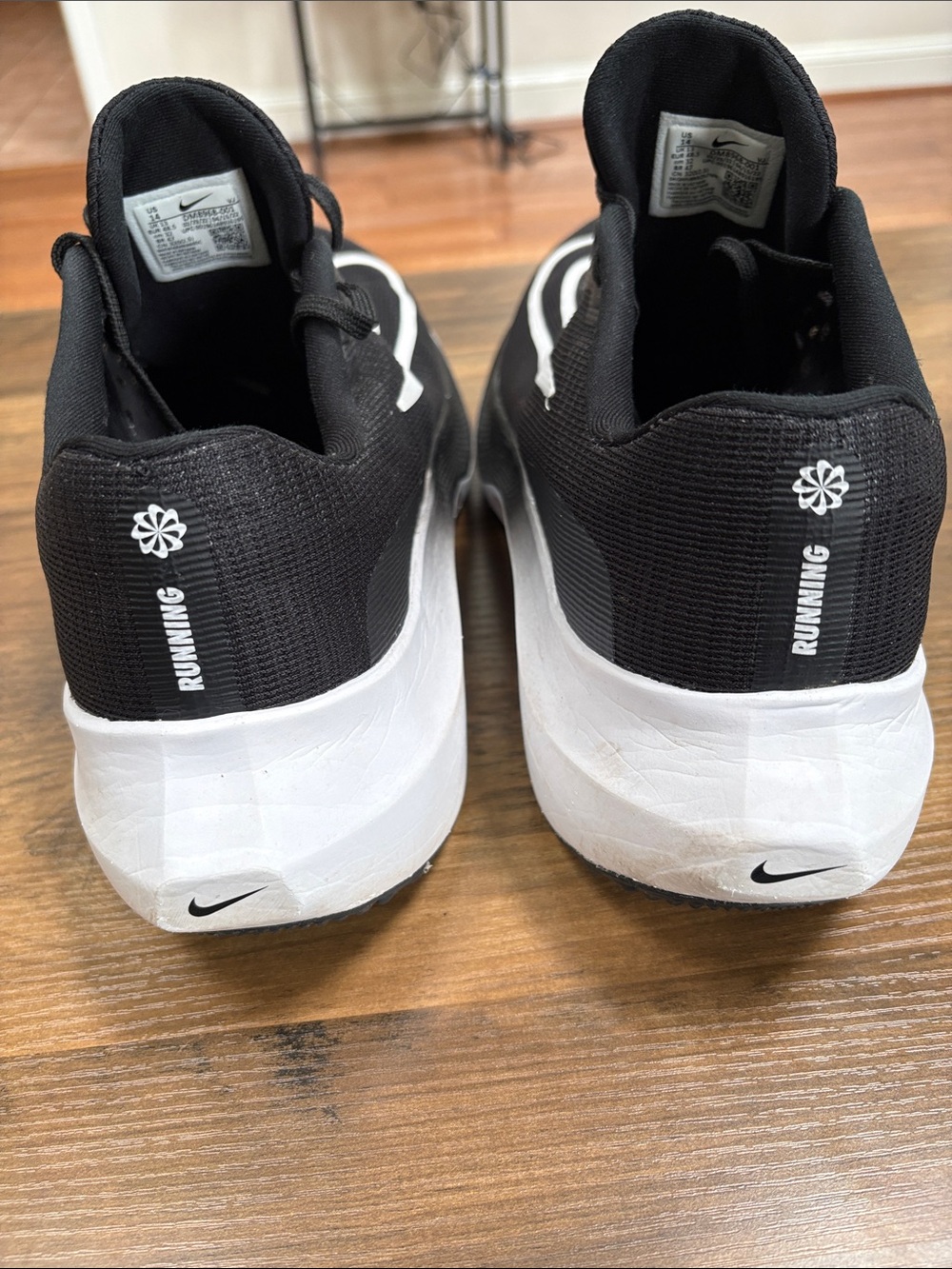 Nike Zoom Fly 5 Mens Running Shoes Size 14 Like New Black and White - Picture 4 of 11